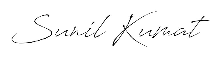 If you are searching for the best signature style for your name Sunil Kumat, here we have designed multiple signature styles using Antro_Vectra. Sunil Kumat signature style 6 images and pictures png