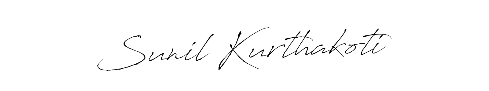 Design your own signature with our free online signature maker. With this signature software, you can create a handwritten (Antro_Vectra) signature for name Sunil Kurthakoti. Sunil Kurthakoti signature style 6 images and pictures png