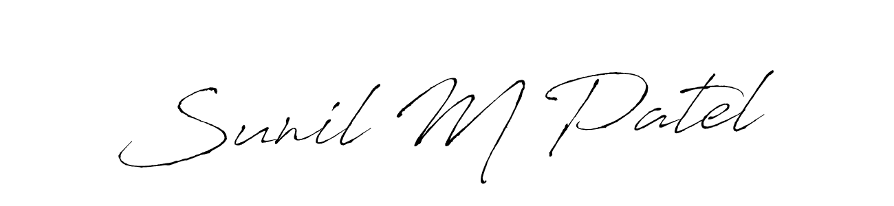 Make a beautiful signature design for name Sunil M Patel. Use this online signature maker to create a handwritten signature for free. Sunil M Patel signature style 6 images and pictures png