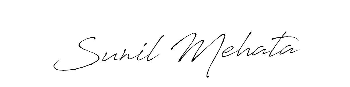 The best way (Antro_Vectra) to make a short signature is to pick only two or three words in your name. The name Sunil Mehata include a total of six letters. For converting this name. Sunil Mehata signature style 6 images and pictures png