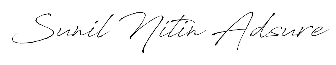 Enhance your business communications with Sunil Nitin Adsure signature in Antro_Vectra lettering. Clean, modern, and universally compatible. Sunil Nitin Adsure signature style 6 images and pictures png