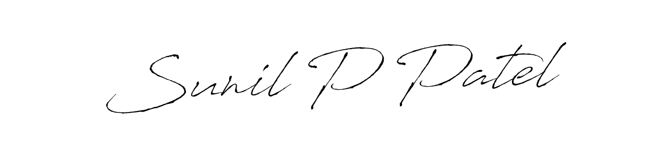 Design your own signature with our free online signature maker. With this signature software, you can create a handwritten (Antro_Vectra) signature for name Sunil P Patel. Sunil P Patel signature style 6 images and pictures png