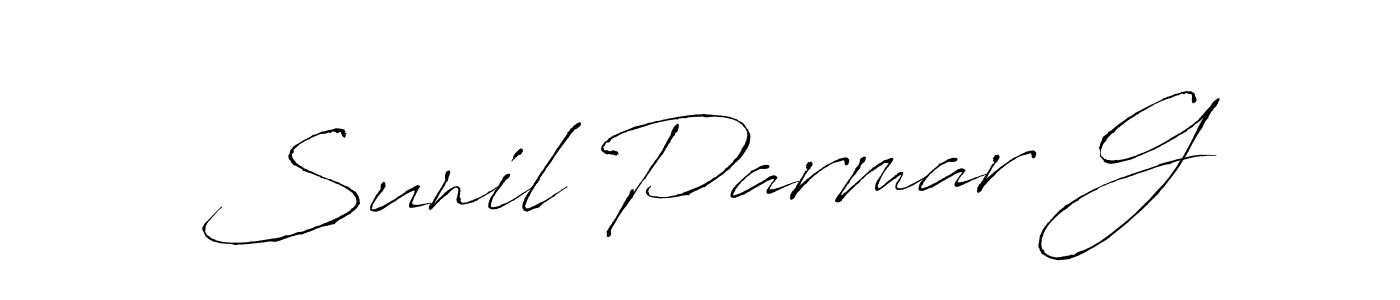 Antro_Vectra is a professional signature style that is perfect for those who want to add a touch of class to their signature. It is also a great choice for those who want to make their signature more unique. Get Sunil Parmar G name to fancy signature for free. Sunil Parmar G signature style 6 images and pictures png