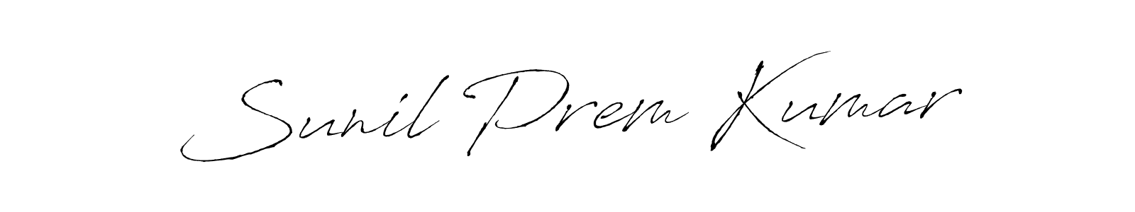Use a signature maker to create a handwritten signature online. With this signature software, you can design (Antro_Vectra) your own signature for name Sunil Prem Kumar. Sunil Prem Kumar signature style 6 images and pictures png