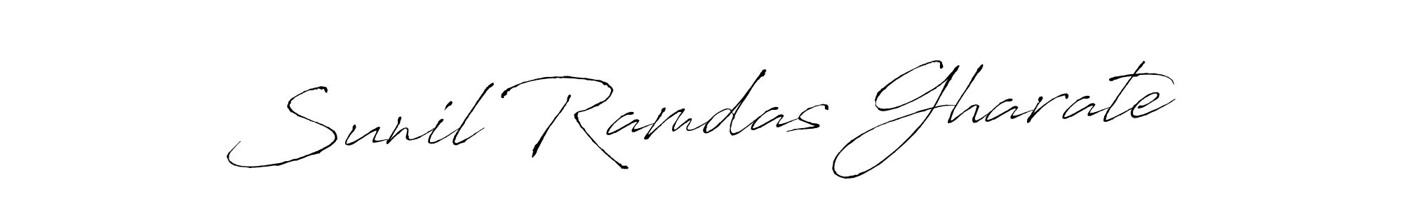 Sunil Ramdas Gharate stylish signature style. Best Handwritten Sign (Antro_Vectra) for my name. Handwritten Signature Collection Ideas for my name Sunil Ramdas Gharate. Sunil Ramdas Gharate signature style 6 images and pictures png