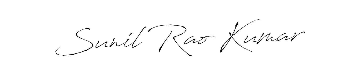 Sunil Rao Kumar stylish signature style. Best Handwritten Sign (Antro_Vectra) for my name. Handwritten Signature Collection Ideas for my name Sunil Rao Kumar. Sunil Rao Kumar signature style 6 images and pictures png