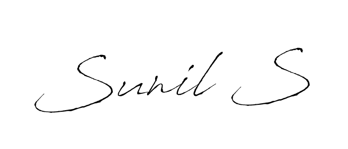 Also we have Sunil S name is the best signature style. Create professional handwritten signature collection using Antro_Vectra autograph style. Sunil S signature style 6 images and pictures png