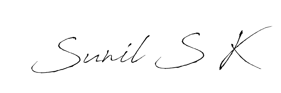 if you are searching for the best signature style for your name Sunil S K. so please give up your signature search. here we have designed multiple signature styles  using Antro_Vectra. Sunil S K signature style 6 images and pictures png