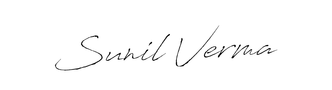 Also we have Sunil Verma name is the best signature style. Create professional handwritten signature collection using Antro_Vectra autograph style. Sunil Verma signature style 6 images and pictures png