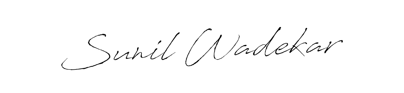 Also we have Sunil Wadekar name is the best signature style. Create professional handwritten signature collection using Antro_Vectra autograph style. Sunil Wadekar signature style 6 images and pictures png