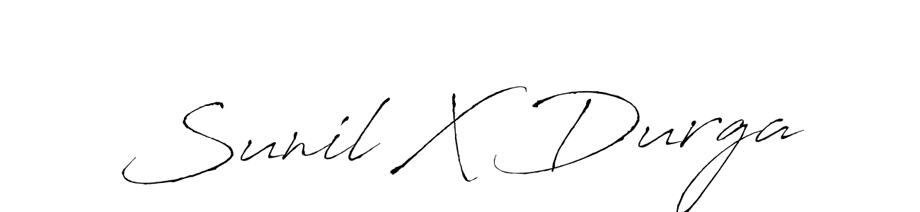 How to make Sunil X Durga name signature. Use Antro_Vectra style for creating short signs online. This is the latest handwritten sign. Sunil X Durga signature style 6 images and pictures png