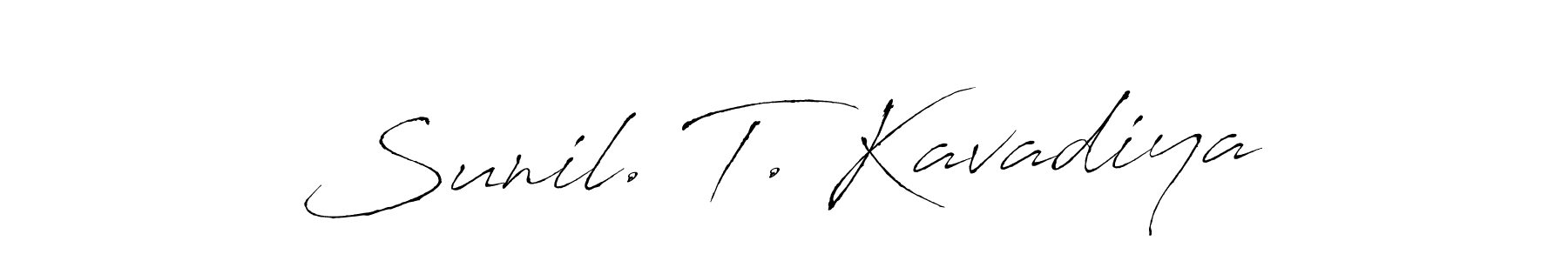 Make a beautiful signature design for name Sunil. T. Kavadiya. Use this online signature maker to create a handwritten signature for free. Sunil. T. Kavadiya signature style 6 images and pictures png