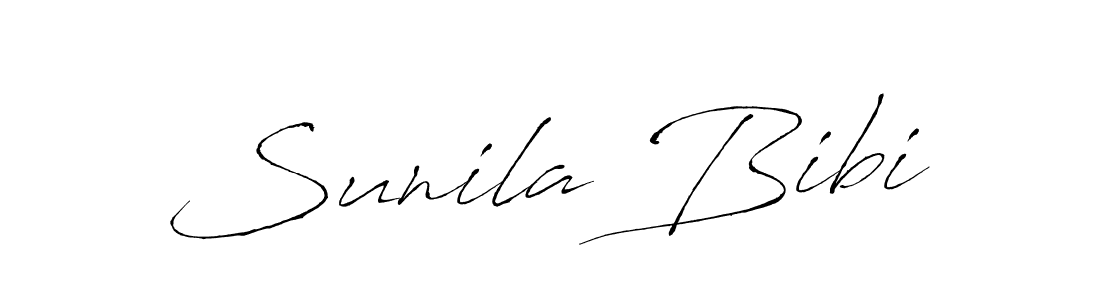 How to make Sunila Bibi signature? Antro_Vectra is a professional autograph style. Create handwritten signature for Sunila Bibi name. Sunila Bibi signature style 6 images and pictures png