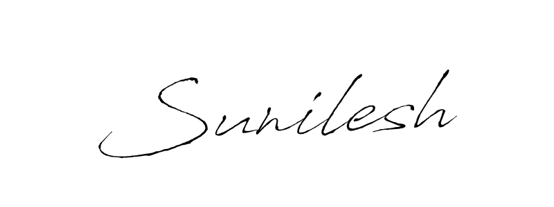 Sunilesh stylish signature style. Best Handwritten Sign (Antro_Vectra) for my name. Handwritten Signature Collection Ideas for my name Sunilesh. Sunilesh signature style 6 images and pictures png