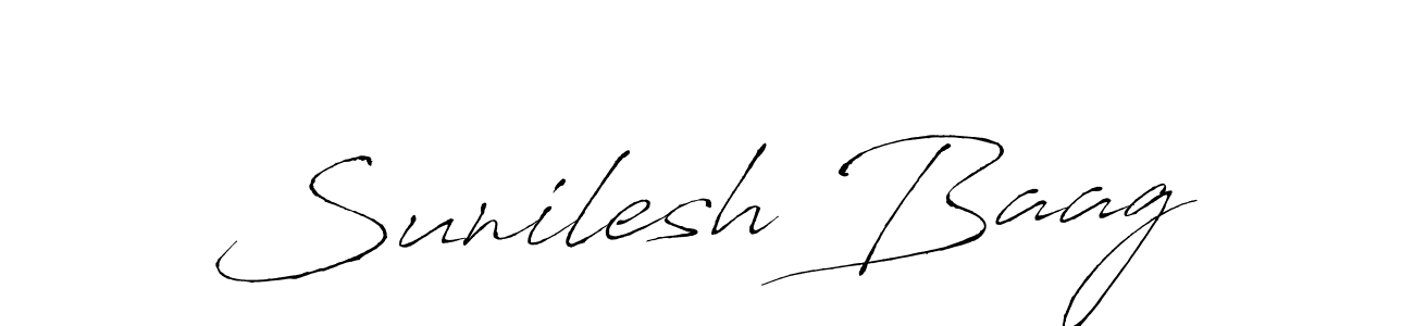 Create a beautiful signature design for name Sunilesh Baag. With this signature (Antro_Vectra) fonts, you can make a handwritten signature for free. Sunilesh Baag signature style 6 images and pictures png