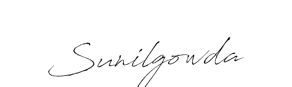 Design your own signature with our free online signature maker. With this signature software, you can create a handwritten (Antro_Vectra) signature for name Sunilgowda. Sunilgowda signature style 6 images and pictures png