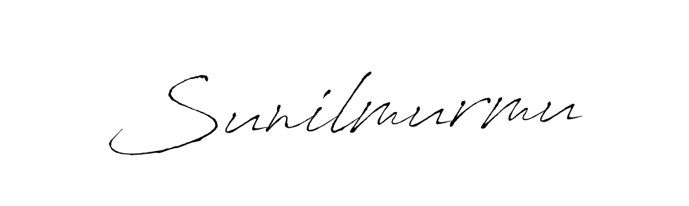 How to make Sunilmurmu name signature. Use Antro_Vectra style for creating short signs online. This is the latest handwritten sign. Sunilmurmu signature style 6 images and pictures png