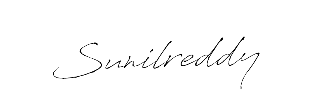 Make a beautiful signature design for name Sunilreddy. With this signature (Antro_Vectra) style, you can create a handwritten signature for free. Sunilreddy signature style 6 images and pictures png