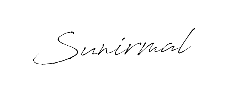 Make a beautiful signature design for name Sunirmal. With this signature (Antro_Vectra) style, you can create a handwritten signature for free. Sunirmal signature style 6 images and pictures png