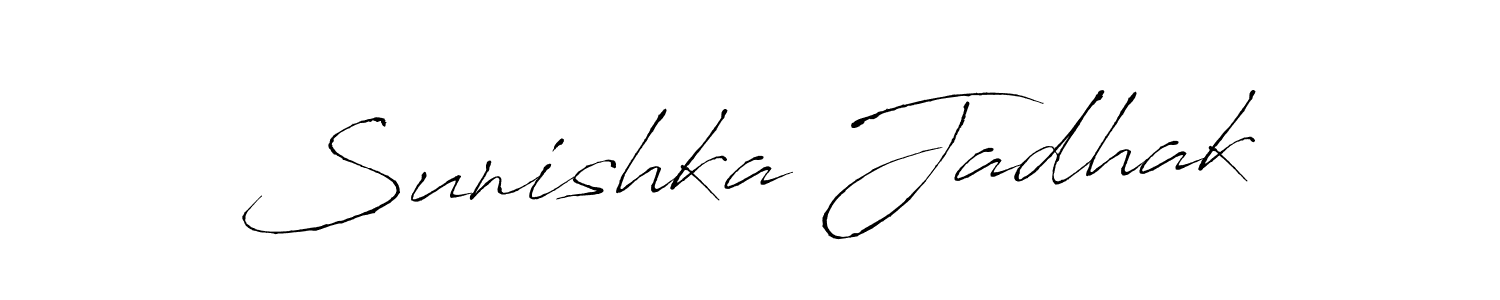 Make a beautiful signature design for name Sunishka Jadhak. Use this online signature maker to create a handwritten signature for free. Sunishka Jadhak signature style 6 images and pictures png