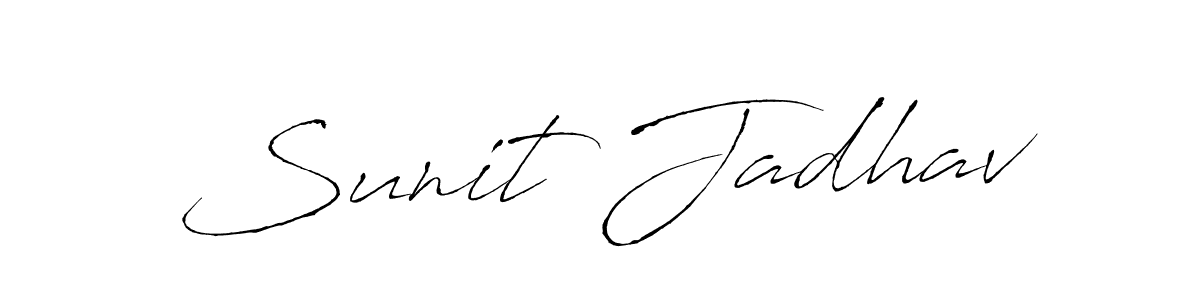 Similarly Antro_Vectra is the best handwritten signature design. Signature creator online .You can use it as an online autograph creator for name Sunit Jadhav. Sunit Jadhav signature style 6 images and pictures png