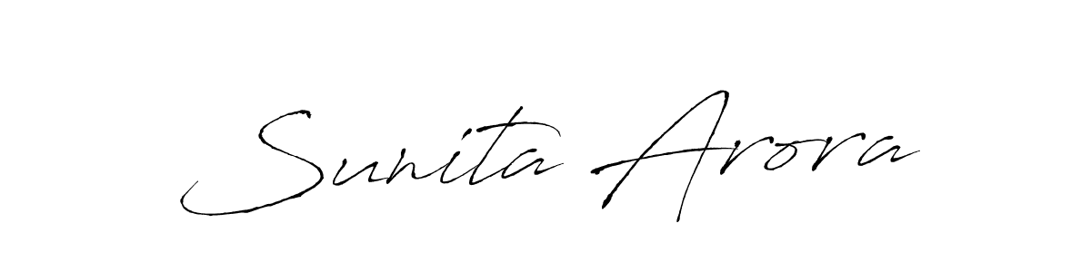 How to make Sunita Arora signature? Antro_Vectra is a professional autograph style. Create handwritten signature for Sunita Arora name. Sunita Arora signature style 6 images and pictures png