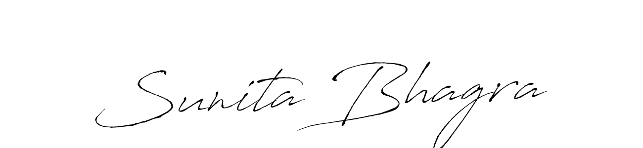 Antro_Vectra is a professional signature style that is perfect for those who want to add a touch of class to their signature. It is also a great choice for those who want to make their signature more unique. Get Sunita Bhagra name to fancy signature for free. Sunita Bhagra signature style 6 images and pictures png