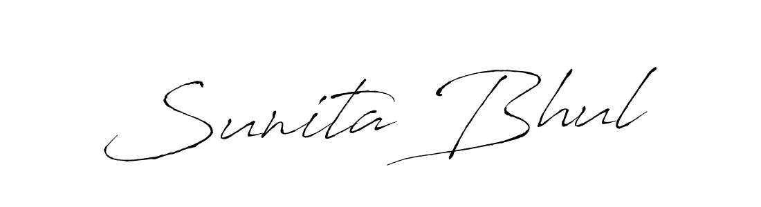 The best way (Antro_Vectra) to make a short signature is to pick only two or three words in your name. The name Sunita Bhul include a total of six letters. For converting this name. Sunita Bhul signature style 6 images and pictures png