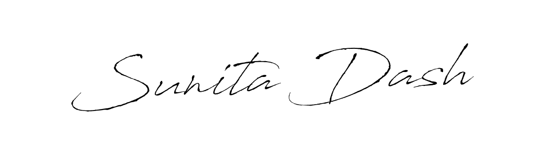 Sunita Dash stylish signature style. Best Handwritten Sign (Antro_Vectra) for my name. Handwritten Signature Collection Ideas for my name Sunita Dash. Sunita Dash signature style 6 images and pictures png