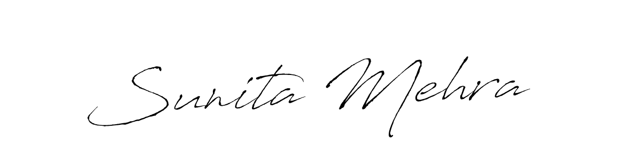 Make a beautiful signature design for name Sunita Mehra. With this signature (Antro_Vectra) style, you can create a handwritten signature for free. Sunita Mehra signature style 6 images and pictures png