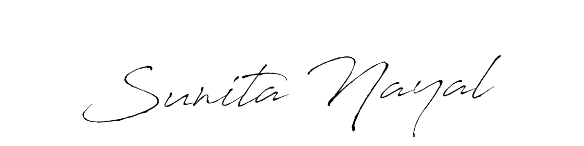 You should practise on your own different ways (Antro_Vectra) to write your name (Sunita Nayal) in signature. don't let someone else do it for you. Sunita Nayal signature style 6 images and pictures png