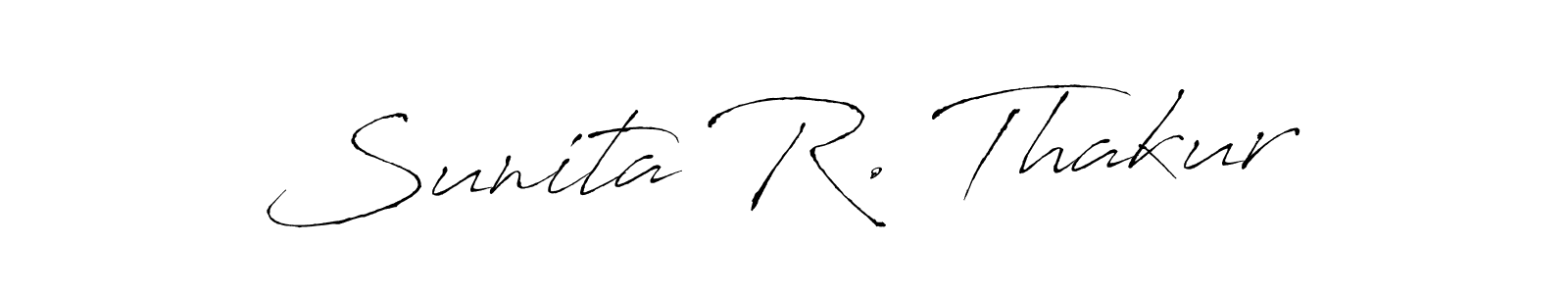 Sunita R. Thakur stylish signature style. Best Handwritten Sign (Antro_Vectra) for my name. Handwritten Signature Collection Ideas for my name Sunita R. Thakur. Sunita R. Thakur signature style 6 images and pictures png