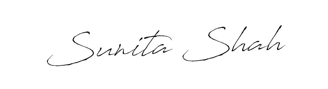 The best way (Antro_Vectra) to make a short signature is to pick only two or three words in your name. The name Sunita Shah include a total of six letters. For converting this name. Sunita Shah signature style 6 images and pictures png