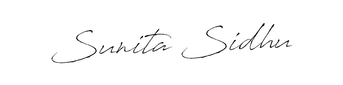 Create a beautiful signature design for name Sunita Sidhu. With this signature (Antro_Vectra) fonts, you can make a handwritten signature for free. Sunita Sidhu signature style 6 images and pictures png