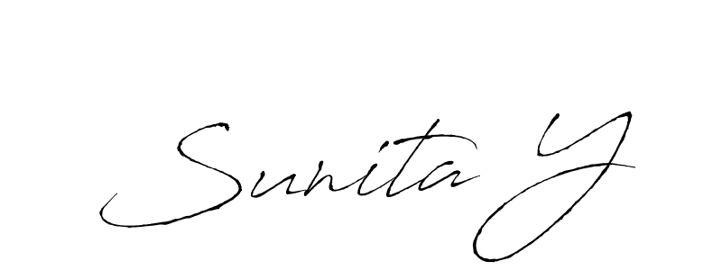 The best way (Antro_Vectra) to make a short signature is to pick only two or three words in your name. The name Sunita Y include a total of six letters. For converting this name. Sunita Y signature style 6 images and pictures png