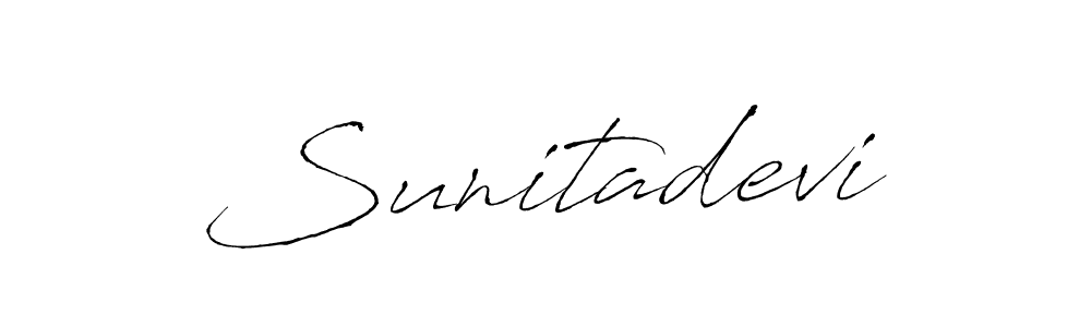 Design your own signature with our free online signature maker. With this signature software, you can create a handwritten (Antro_Vectra) signature for name Sunitadevi. Sunitadevi signature style 6 images and pictures png