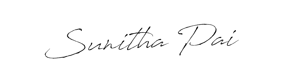 The best way (Antro_Vectra) to make a short signature is to pick only two or three words in your name. The name Sunitha Pai include a total of six letters. For converting this name. Sunitha Pai signature style 6 images and pictures png