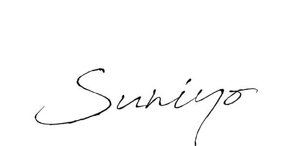 How to make Suniyo signature? Antro_Vectra is a professional autograph style. Create handwritten signature for Suniyo name. Suniyo signature style 6 images and pictures png