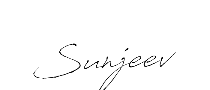 Design your own signature with our free online signature maker. With this signature software, you can create a handwritten (Antro_Vectra) signature for name Sunjeev. Sunjeev signature style 6 images and pictures png
