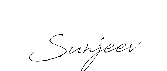 Design your own signature with our free online signature maker. With this signature software, you can create a handwritten (Antro_Vectra) signature for name Sunjeev. Sunjeev signature style 6 images and pictures png