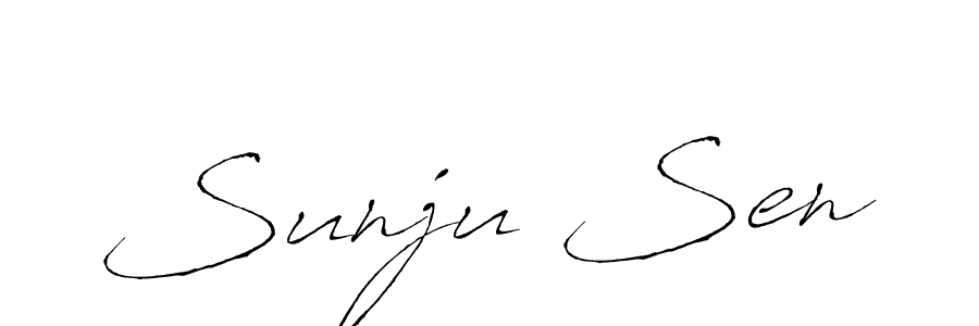 How to Draw Sunju Sen signature style? Antro_Vectra is a latest design signature styles for name Sunju Sen. Sunju Sen signature style 6 images and pictures png