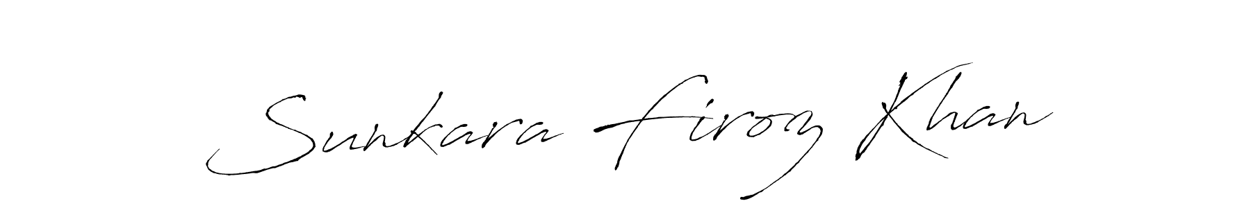 Make a short Sunkara Firoz Khan signature style. Manage your documents anywhere anytime using Antro_Vectra. Create and add eSignatures, submit forms, share and send files easily. Sunkara Firoz Khan signature style 6 images and pictures png