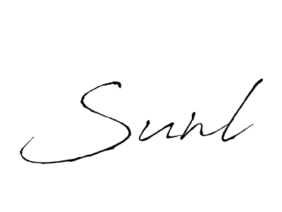 How to Draw Sunl signature style? Antro_Vectra is a latest design signature styles for name Sunl. Sunl signature style 6 images and pictures png