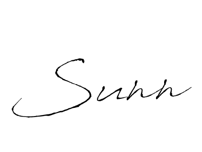 How to Draw Sunn signature style? Antro_Vectra is a latest design signature styles for name Sunn. Sunn signature style 6 images and pictures png