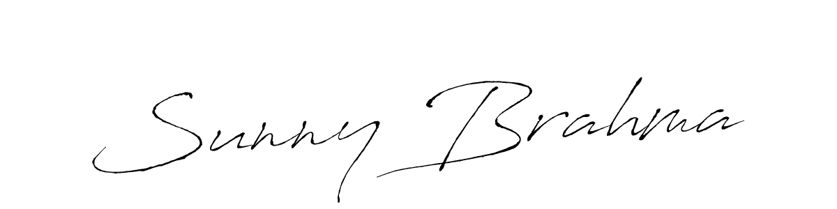 How to make Sunny Brahma name signature. Use Antro_Vectra style for creating short signs online. This is the latest handwritten sign. Sunny Brahma signature style 6 images and pictures png