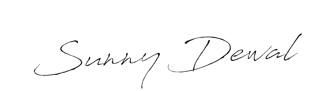 Make a beautiful signature design for name Sunny Dewal. With this signature (Antro_Vectra) style, you can create a handwritten signature for free. Sunny Dewal signature style 6 images and pictures png