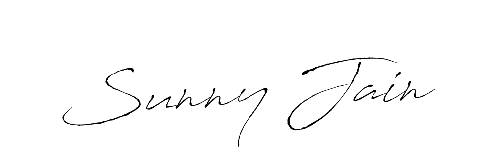 Design your own signature with our free online signature maker. With this signature software, you can create a handwritten (Antro_Vectra) signature for name Sunny Jain. Sunny Jain signature style 6 images and pictures png