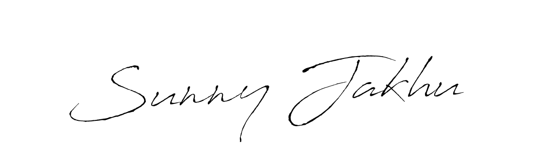 Design your own signature with our free online signature maker. With this signature software, you can create a handwritten (Antro_Vectra) signature for name Sunny Jakhu. Sunny Jakhu signature style 6 images and pictures png