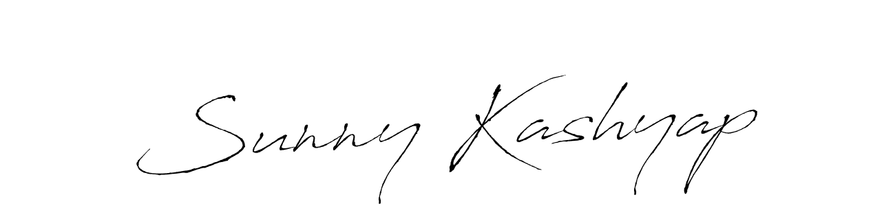 Sunny Kashyap stylish signature style. Best Handwritten Sign (Antro_Vectra) for my name. Handwritten Signature Collection Ideas for my name Sunny Kashyap. Sunny Kashyap signature style 6 images and pictures png