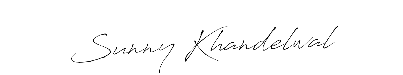 Make a beautiful signature design for name Sunny Khandelwal. With this signature (Antro_Vectra) style, you can create a handwritten signature for free. Sunny Khandelwal signature style 6 images and pictures png